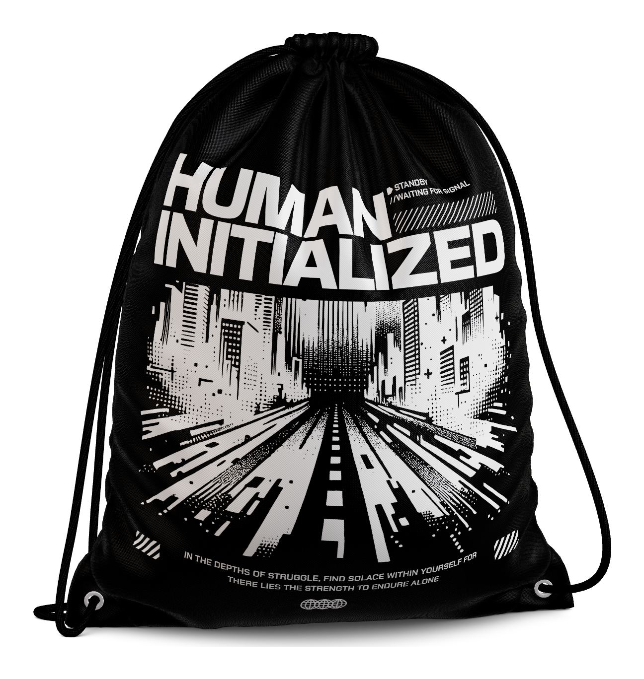 Drawstring Streetwear Human Initialized