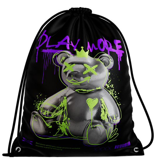 Drawstring Streetwear Play More