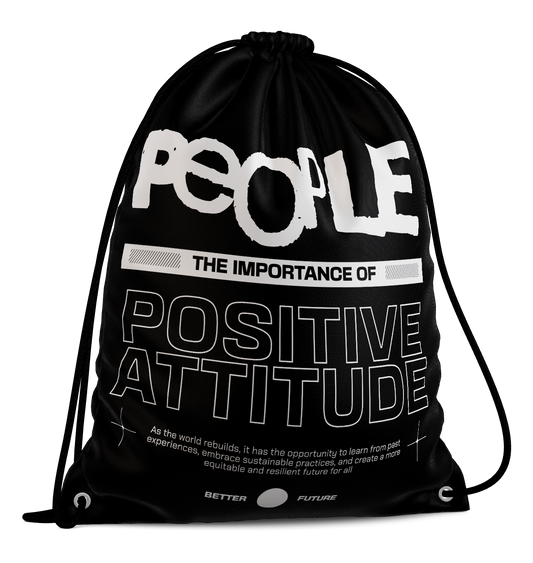 Drawstring Streetwear Positive Attitude